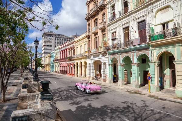 Havana Cuba Mei 2019 Klassieke Oude Taxi Auto Straten Van — Stockfoto