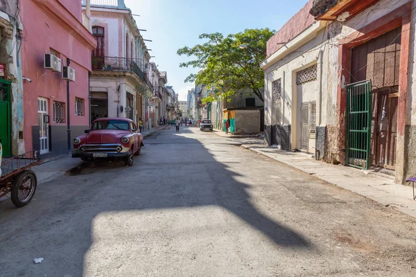 Havana Küba Mayıs 2019 Eski Havana Şehrinin Sokak Manzarası Küba — Stok fotoğraf