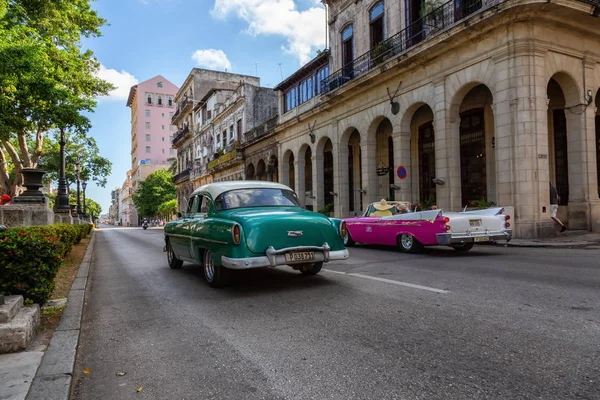 Avana Cuba Maggio 2019 Vecchia Auto Classica Strade Della Città — Foto Stock