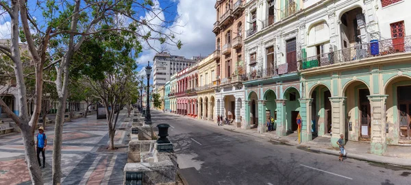 Havanna Kuba Május 2019 Gyönyörű Panoráma Utcakép Régi Havannai Városról — Stock Fotó