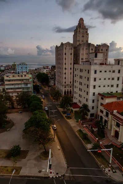 Aerial View Havana City Capital Cuba Colorful Cloudy Sunrise — Stock Photo, Image