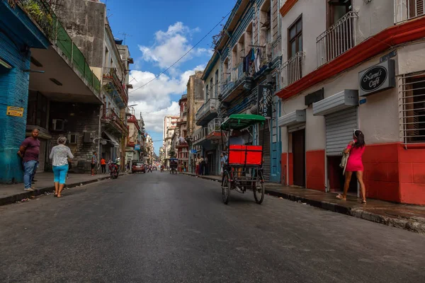 Havana Küba Mayıs 2019 Eski Havana Şehrinin Sokak Manzarası Küba — Stok fotoğraf