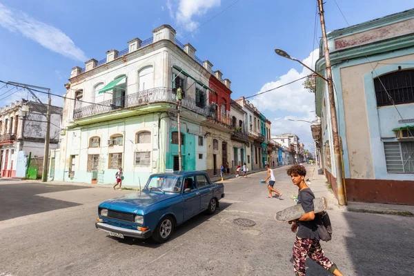 Havana Küba Mayıs 2019 Eski Havana Şehrinin Sokak Manzarası Küba — Stok fotoğraf