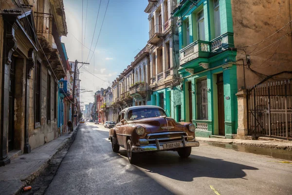 Havanna Kuba Május 2019 Classic Old Car Utcáin Régi Havanna — Stock Fotó