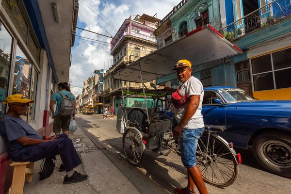 Гавана Куба Мая 2019 Года Кубинский Народ Улицах Старой Гаваны — стоковое фото