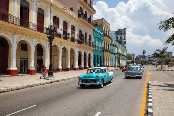 Гавана Куба Травня 2019 Класичний Старий Американський Автомобіль Вулицях Старого — стокове фото
