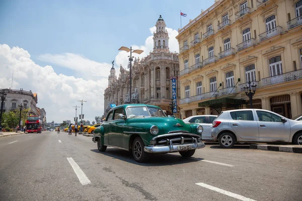 Havana Kuba Května 2019 Klasické Staré Americké Auto Ulicích Starého — Stock fotografie