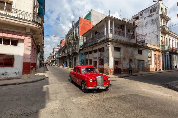 Habana Cuba Mayo 2019 Coche Taxi Viejo Clásico Las Calles — Foto de Stock