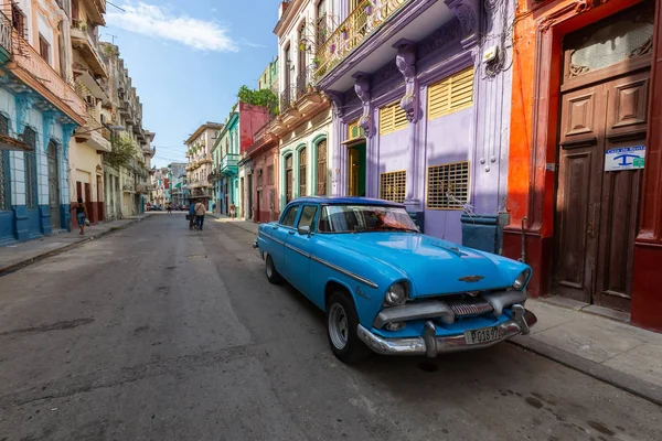 Havanna Kuba Május 2019 Classic Old Car Utcáin Régi Havanna — Stock Fotó