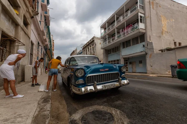 Avana Cuba Maggio 2019 Vecchia Auto Classica Strade Della Bellissima — Foto Stock