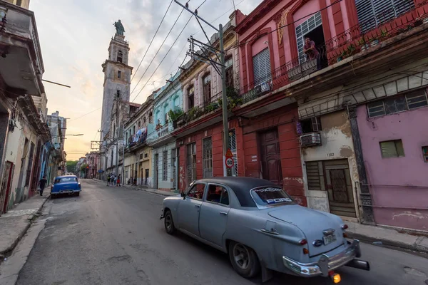 Havane Cuba Mai 2019 Vieille Voiture Américaine Classique Dans Les — Photo