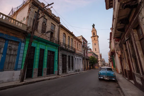 Αβάνα Κούβα Μαΐου 2019 Κλασικό Παλιό Αμερικάνικο Αυτοκίνητο Στους Δρόμους — Φωτογραφία Αρχείου