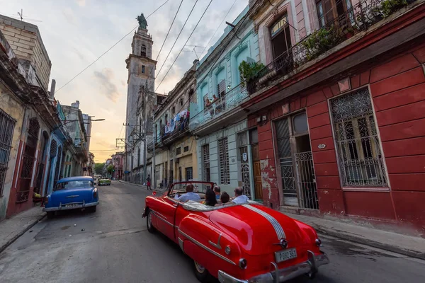 Havana Cuba May 2019 Classic Old American Car Streets Old — Stock Photo, Image