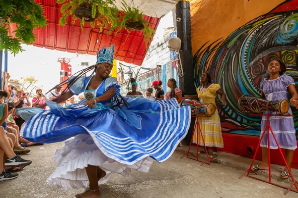 Avana Cuba Maggio 2019 Popolo Cubano Sta Eseguendo Una Danza — Foto Stock