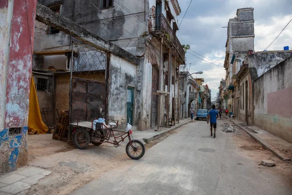Avana Cuba Maggio 2019 Vista Sulla Strada Del Quartiere Residenziale — Foto Stock