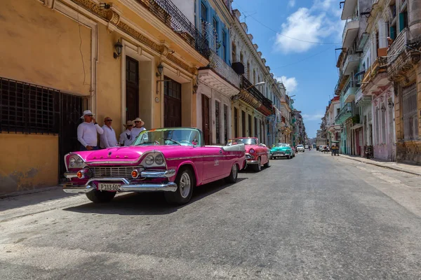 Avana Cuba Maggio 2019 Classica Old American Taxi Car Strade — Foto Stock