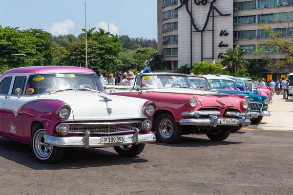 Гавана Куба Мая 2019 Года Старый Классический Американский Автомобиль Такси — стоковое фото