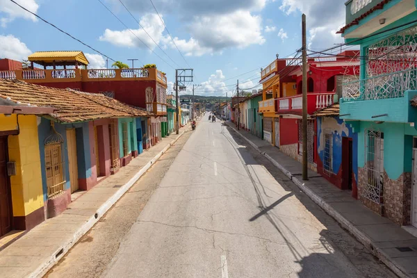 Trinidad Cuba Giugno 2019 Veduta Aerea Una Strada Una Piccola — Foto Stock