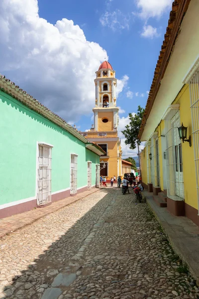 Trinidad Cuba Junho 2019 Vista Rua Uma Pequena Cidade Turística — Fotografia de Stock