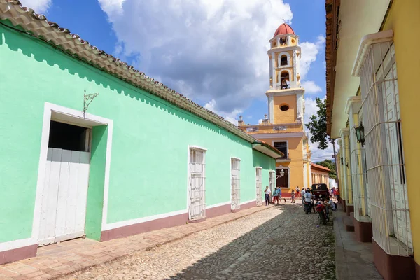 Trinidad Cuba Junho 2019 Vista Rua Uma Pequena Cidade Turística — Fotografia de Stock