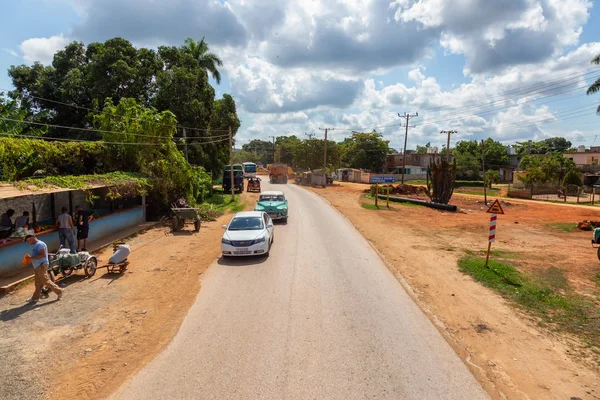 Trinidad Cuba Giugno 2019 Veduta Aerea Una Strada Alla Periferia — Foto Stock