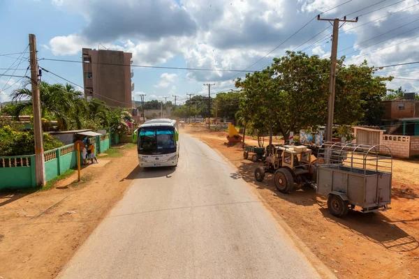 Тринідад Куба Червня 2019 Повітряна Думка Про Дорогу Спідниці Маленького — стокове фото