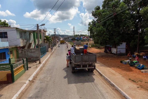 Trinidad Cuba Juin 2019 Vue Aérienne Une Route Périphérie Petite — Photo