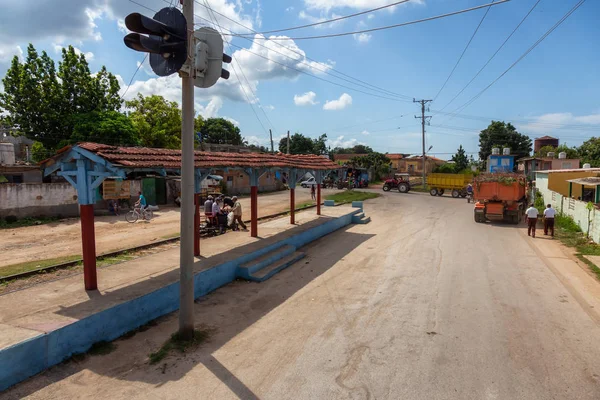 Trinidad Cuba Giugno 2019 Veduta Aerea Una Strada Alla Periferia — Foto Stock