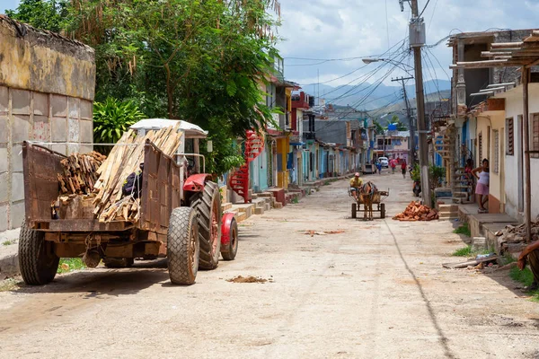 Trinidad Cuba Giugno 2019 Veduta Una Piccola Città Cubana Durante — Foto Stock