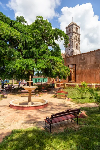Trinidad Kuba Juni 2019 Straßenansicht Einer Alten Kirche Einer Kleinen — Stockfoto