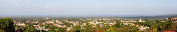 Vzdušný Panoramatický Výhled Malé Turistické Město Létě Slunečného Letního Dne — Stock fotografie