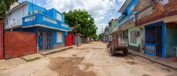 Trinidad Cuba June 2019 Panoramic Street View Small Cuban Town — Stock Photo, Image