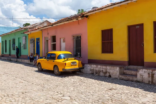 Trinidad Cuba Juin 2019 Vue Une Vieille Voiture Américaine Classique — Photo