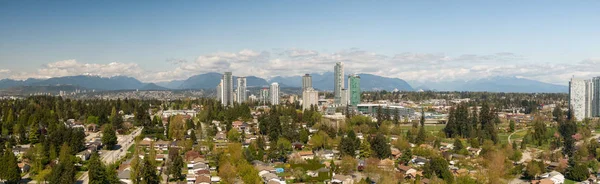 Панорамный Вид Жилые Кварталы Города Солнечный День Снято Большом Ванкувере — стоковое фото