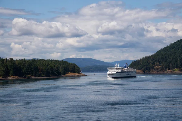 Vancouver Island British Columbia Canadá Julho 2019 Beautiful View Ferry — Fotografia de Stock