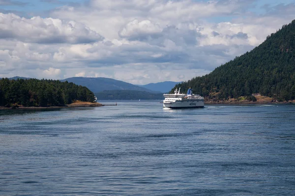 Vancouver Island British Columbia Canadá Julho 2019 Beautiful View Ferry — Fotografia de Stock