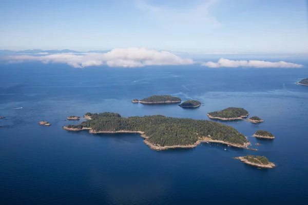 Aerial View Pasley Island Vibrant Sunny Summer Morning Located Vancouver — Stock Photo, Image