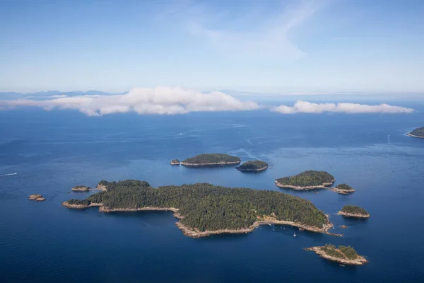 Aerial View Pasley Island Vibrant Sunny Summer Morning Located Vancouver — Stock Photo, Image