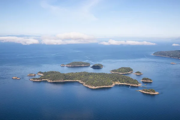 Vista Aérea Pasley Island Durante Una Vibrante Mañana Verano Soleada — Foto de Stock