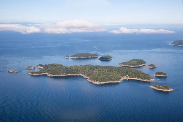 Vista Aérea Pasley Island Durante Una Vibrante Mañana Verano Soleada — Foto de Stock