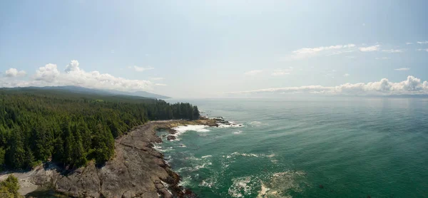 Beautiful Aerial Panoramic Landscape View Rocky Pacific Ocean Coast Southern — Stock Photo, Image