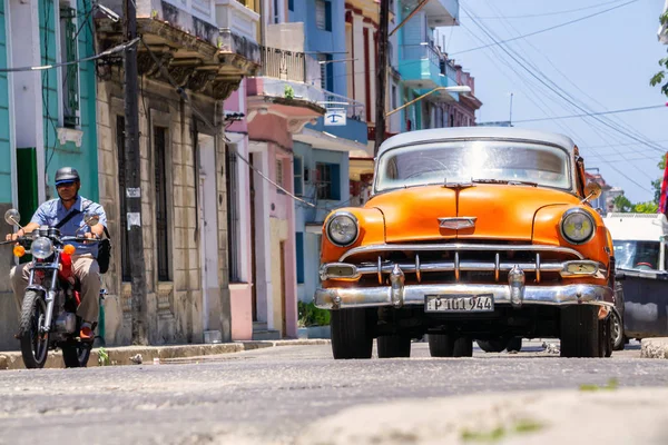 Avana Cuba Maggio 2019 Vecchia Auto Classica Strade Della Città — Foto Stock