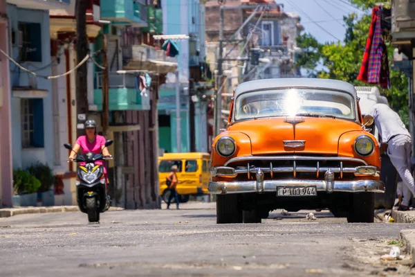 Havana Cuba Mei 2019 Klassieke Oude Auto Straten Van Oude — Stockfoto