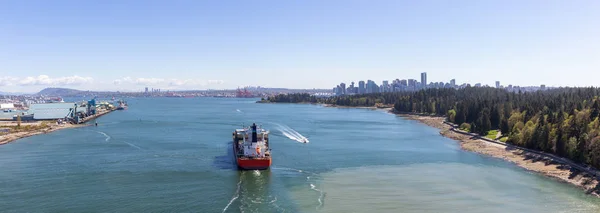 Vancouver British Columbia Canada April 2019 Luchtfoto Panoramisch Uitzicht Een — Stockfoto