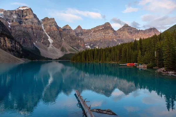 Bella Vista Luogo Famoso Iconico Lago Morena Durante Una Vivace — Foto Stock