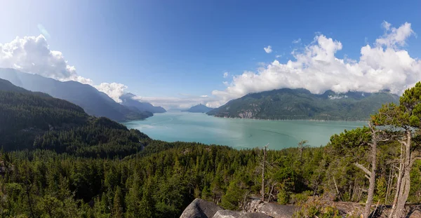 Krásný Panoramatický Kanadský Výhled Krajinu Během Slunného Letního Dne Murrinském — Stock fotografie