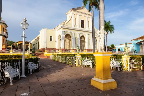 Тринідад Куба Червня 2019 Прекрасний Вид Католицьку Церкву Пласа Майор — стокове фото