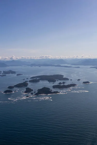 Vue Aérienne Paysage Belle Côte Océan Pacifique Avec Des Montagnes — Photo