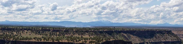 曇りと晴れた夏の日の間にコーブパリセーズ州立公園の美しい景色 アメリカ合衆国オレゴン州で撮影 — ストック写真