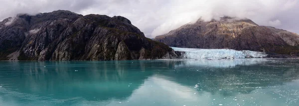 Beautiful Panoramic View Margerie Glacier American Mountain Landscape Ocean Coast — Stock Photo, Image